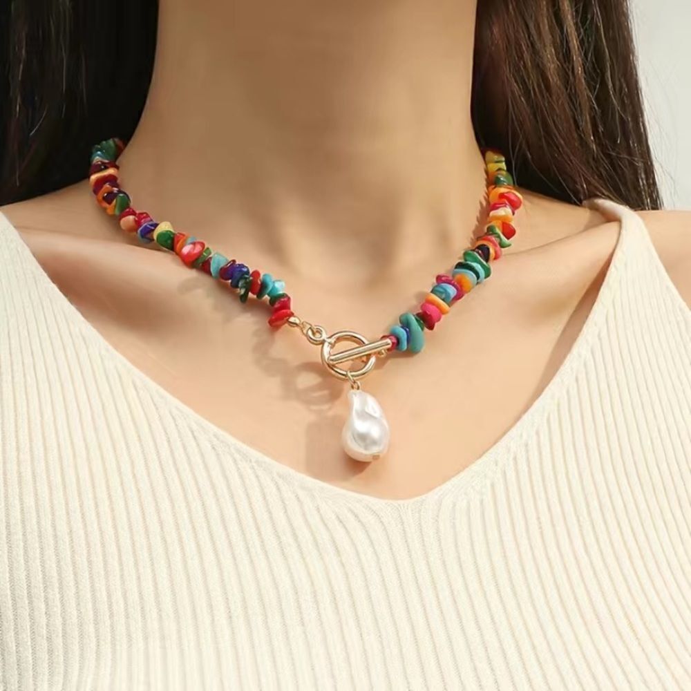 🔅🆕🔅Last One 🎨✨ ✨Turquoise Decor Coral Baroque Pearl Necklace ✨